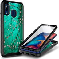 e-began case for samsung galaxy a20s (a207) with [built-in screen protector] logo