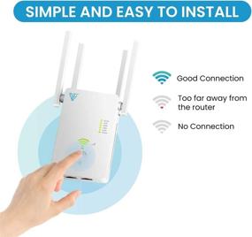 img 1 attached to 📶 Verratek DB-1200 WiFi Extender: Expand WiFi Range up to 1200 Sq ft, 1200Mbps Dual Band AC, Wireless Internet Signal Booster & Repeater