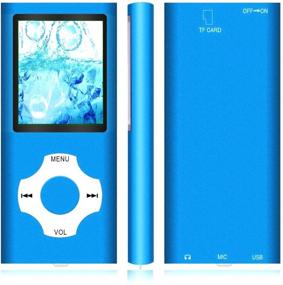 img 2 attached to 🎧 Hotechs MP3 Music Player with 32GB Memory SD Card, Slim Classic Digital LCD Screen, Mini USB Port, FM Radio, and Voice Record