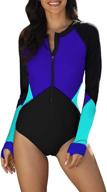 👙 aleumdr women's rashguard swimwear for ultimate sun protection and stylish cover-ups logo