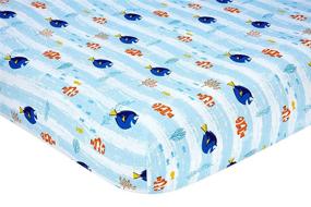 img 1 attached to 🐠 Disney Finding Dory Toddler Bedding Set in Blue, Orange, and Yellow - 4 Piece