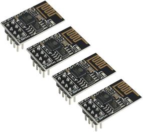 img 4 attached to 📡 Makerfocus ESP8266 ESP-01S WiFi Serial Transceiver Module (4pcs) with 1MB Flash for Arduino - Enhanced Connectivity and Storage