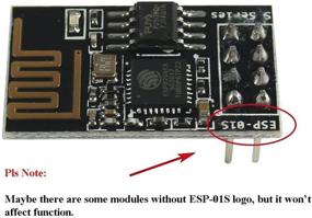 img 2 attached to 📡 Makerfocus ESP8266 ESP-01S WiFi Serial Transceiver Module (4pcs) with 1MB Flash for Arduino - Enhanced Connectivity and Storage