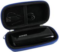 жесткий синий чехол hermitshell hard eva для anker astro e1 и powercore ii 5200mah/6700mah - защита компактного портативного зарядного устройства логотип