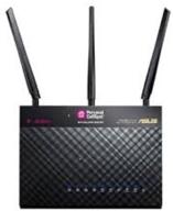 🔒 asus wireless-ac1900 t-mobile router: dual-band gigabit with aiprotection by trend micro, ensuring comprehensive network security logo