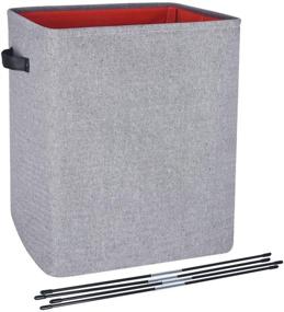 img 4 attached to 🧺 Zeroomade Large Collapsible Laundry Basket: Waterproof, Durable, and Foldable Clothes Storage with Detachable Brackets and Handles