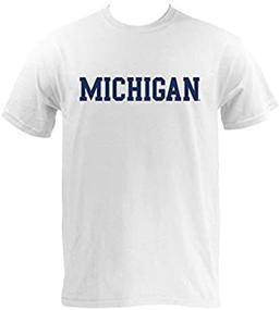 img 1 attached to Men's Michigan Wolverines Basic Block 👕 T-Shirt in T-Shirts & Tanks - Enhancing SEO