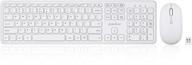 🔍 perixx periduo-610w wireless keyboard and mouse combo set - silent scissor keys & clicks - full-size chiclet design - white - us english (pd-610wus-11735) - enhanced seo-friendly product name logo