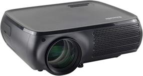 img 4 attached to 📽️ Gzunelic Native 1080P Smart Projector: 9500 Lumens, Android Wi-Fi Bluetooth, 4D Keystone Correction, X/Y Zoom, 10000:1 Contrast – iPhone & Android Wireless Mirror