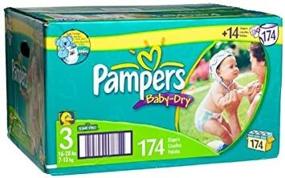img 3 attached to 👶 Pampers Baby Dry Diapers Size 3: Find 174-Pack at Best Price