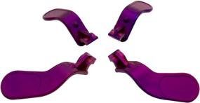 img 2 attached to 🎮 Enhance Your Gaming Experience with 4 Pcs Metal Stainless Steel Replacement Parts for Xbox One Elite Controllers (Purple)