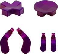 🎮 enhance your gaming experience with 4 pcs metal stainless steel replacement parts for xbox one elite controllers (purple) logo
