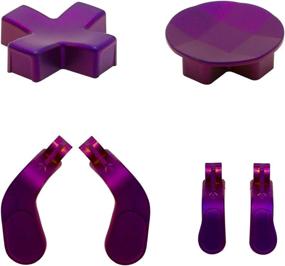 img 4 attached to 🎮 Enhance Your Gaming Experience with 4 Pcs Metal Stainless Steel Replacement Parts for Xbox One Elite Controllers (Purple)