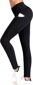 img 3 attached to 🩳 IUGA High Waist Yoga Pants with Pockets, Tummy Control, Workout Pants for Women - 4 Way Stretch Yoga Leggings with Pockets - Enhance your workout with these stylish and functional yoga leggings