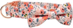img 1 attached to 🐶 Malier Dog Collar with Bow tie: Cute and Adjustable Collar for Small, Medium, Large Dogs – Pink, Small