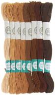 🧵 набор вышивальных ниток homeford natural selection cotton - 8,7 ярдов, 8 штук. логотип