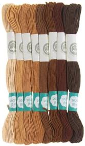 img 1 attached to 🧵 Homeford Natural Selection Cotton Embroidery Floss Set - 8.7 Yards, 8-Count