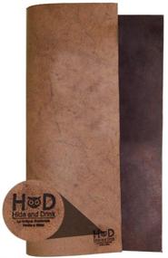 img 2 attached to 🔘 Premium Hide & Drink, Thick Leather Square (6 x 8 in.) for Crafts, Tooling, and Hobby Workshops, Heavyweight (3.5mm) - Bourbon Brown