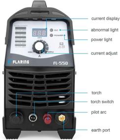 img 3 attached to 🔥 FLARING Plasma Cutter FL550D: Non Touch 50 AMP 110/220V, 1/2'' Clean Cut, Max 16MM, IGBT High Frequency Inverter Plasma Cutting Machine