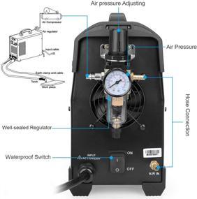 img 2 attached to 🔥 FLARING Plasma Cutter FL550D: Non Touch 50 AMP 110/220V, 1/2'' Clean Cut, Max 16MM, IGBT High Frequency Inverter Plasma Cutting Machine