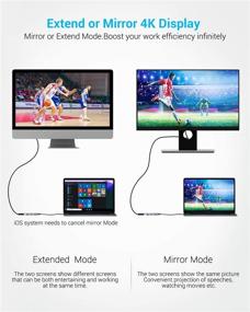 img 1 attached to EUASOO 8-in-1 USB C Hub with HDMI, USB 3.0, SD/TF Card Reader, and PD Charging for MacBook Pro and Type C Devices