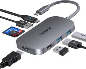 img 4 attached to EUASOO 8-in-1 USB C Hub with HDMI, USB 3.0, SD/TF Card Reader, and PD Charging for MacBook Pro and Type C Devices