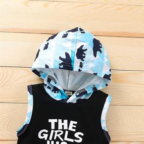 img 3 attached to KnniMorning TEES Sleeveless Camouflage 12_Months Boys' Clothing for Clothing Sets