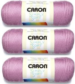 img 3 attached to Caron Simply Soft Yarn, 6oz Medium Weight (4), BlackBerry, Pack of 3 - Ideal for SEO