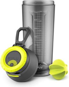 img 2 attached to 💪 ZULU Boost Tritan Shaker Bottle: The Ultimate Workout Companion for Convenient Mixing and Hydration