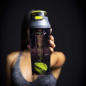 img 1 attached to 💪 ZULU Boost Tritan Shaker Bottle: The Ultimate Workout Companion for Convenient Mixing and Hydration