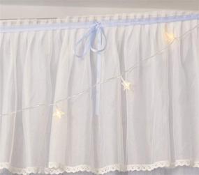 img 2 attached to 👑 Mengersi 4 Corners Post Canopy Bed Curtains with Lights - Royal Luxurious Cozy Drapes for Princess Bedroom Decoration - Girls & Adults - (Full, Gray & White)