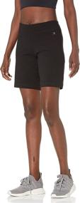 img 2 attached to Danskin Women's Essential Side Shirred Bermuda Short: A Must-Have for Style and Comfort