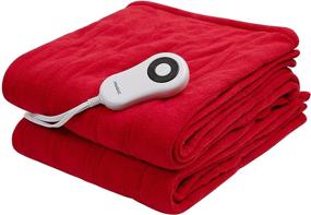 img 4 attached to HNABAIC Electric Auto Off Washable Certification Bedding for Blankets & Throws