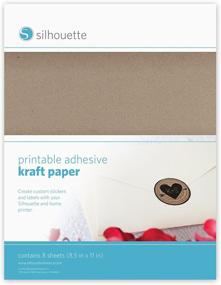 img 1 attached to 🎨 Silhouette Printable Adhesive Kraft Paper: Create Stunning Designs with Ease