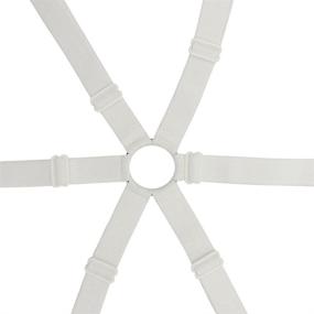 img 3 attached to 💪 Transform Your Bed Sheets with Adjustable Elastic Fitted Sheet Straps, Crisscross Bed Sheet Fasteners Suspenders - Perfect Fit for Round and Square Mattresses (3 Way White)