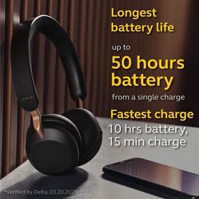 img 2 attached to 🎧 Беспроводные наушники Jabra Elite 45h, медно-черные - превосходные динамики, продолжительное время работы аккумулятора, быстрая зарядка