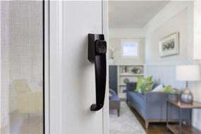 img 1 attached to 🔒 Wright Products V398BL Tie-Down Push Button Handle 1-1/2" - Secure and Stylish Black Door Accessory