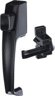 🔒 wright products v398bl tie-down push button handle 1-1/2" - secure and stylish black door accessory logo