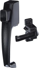 img 4 attached to 🔒 Wright Products V398BL Tie-Down Push Button Handle 1-1/2" - Secure and Stylish Black Door Accessory