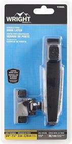 img 2 attached to 🔒 Wright Products V398BL Tie-Down Push Button Handle 1-1/2" - Secure and Stylish Black Door Accessory