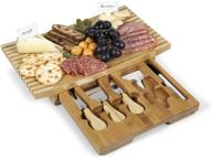 🧀 concavo bamboo cheese board and cheese tool set by toscana - elevate your picnic experience! logo