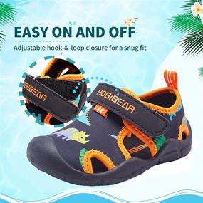 img 1 attached to WOUEOI Детские босоножки Little Sandals для мальчиков на открытом воздухе: стильные и прочные туфли для приключений.