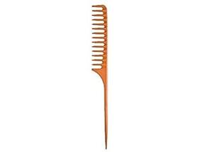 img 4 attached to Diane Large Tail Comb in Bone/Black: The Perfect Styling Tool for Effortless Hairdos