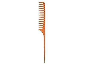 img 3 attached to Diane Large Tail Comb in Bone/Black: The Perfect Styling Tool for Effortless Hairdos