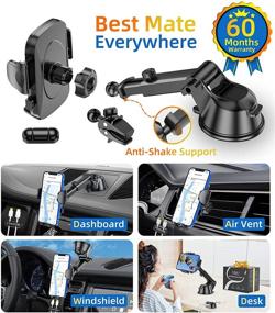 img 3 attached to 📱 Military-Grade Super Suction: Phone Mount for Car Dashboard | Hands-Free Cell Phone Holder for iPhone 13 Pro Max, Galaxy S21, & All Smartphones