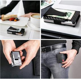img 2 attached to RFID Carbon Fiber Wallets Men Men's Accessories