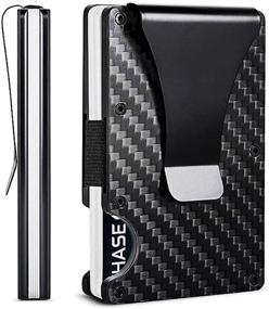 img 4 attached to RFID Carbon Fiber Wallets Men Men's Accessories