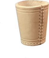 premium ksuc natural leather professional dice cup: the ultimate gaming essential! logo