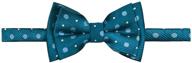 🎀 retreez fashionable polka dots woven microfiber pre-tied boy's bow tie logo