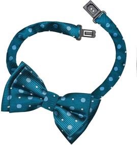 img 1 attached to 🎀 Retreez Fashionable Polka Dots Woven Microfiber Pre-tied Boy's Bow Tie